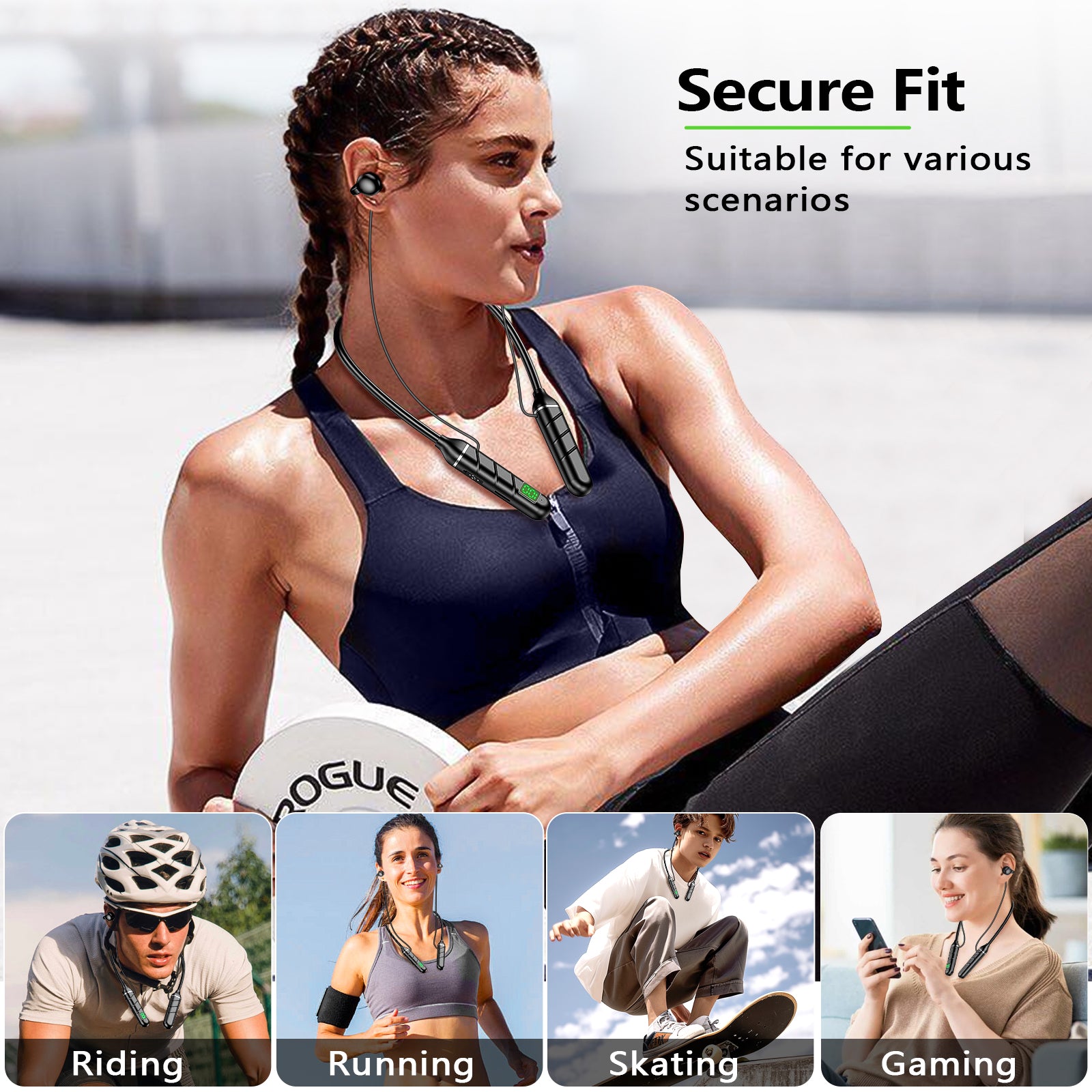 K6 Wireless Earbuds – Bluetooth 5.3, Full Color Touchscreen, 60H Playtime
