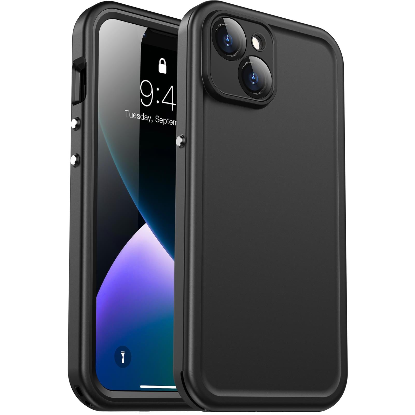 For Phone 14 Full Body Armor Case – Built in Screen & Lens Protector, Slim Fit, Heavy Duty