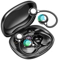 Open-Ear Wireless Earbuds – 180° Adjustable, 48H Playtime, Digital Display