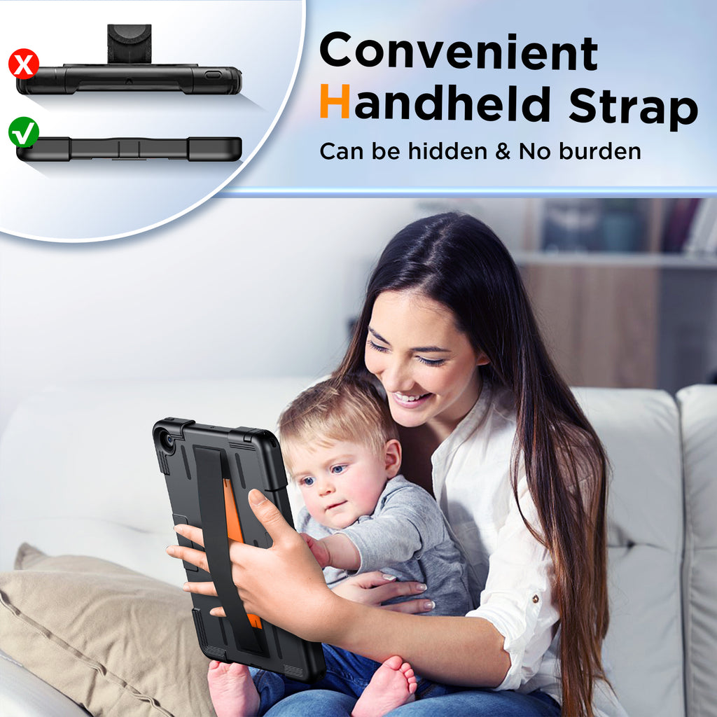 Pad 10.2" Heavy Duty Case – Waterproof, Drop/Dust/Shock Proof, Built-in Screen Protector & Kickstand | Compatible with 7th/8th/9th Gen (2019/2020/2021)