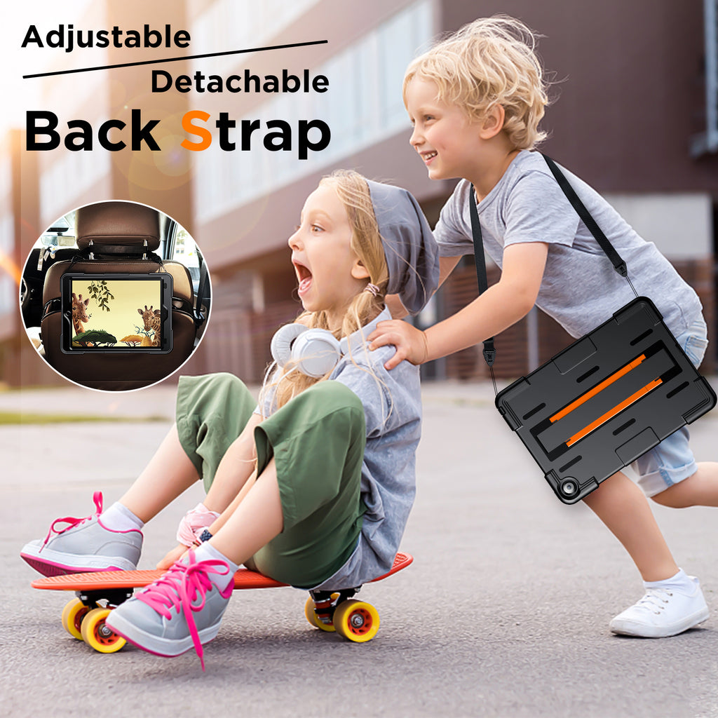 Pad 10.2" Heavy Duty Case – Waterproof, Drop/Dust/Shock Proof, Built-in Screen Protector & Kickstand | Compatible with 7th/8th/9th Gen (2019/2020/2021)